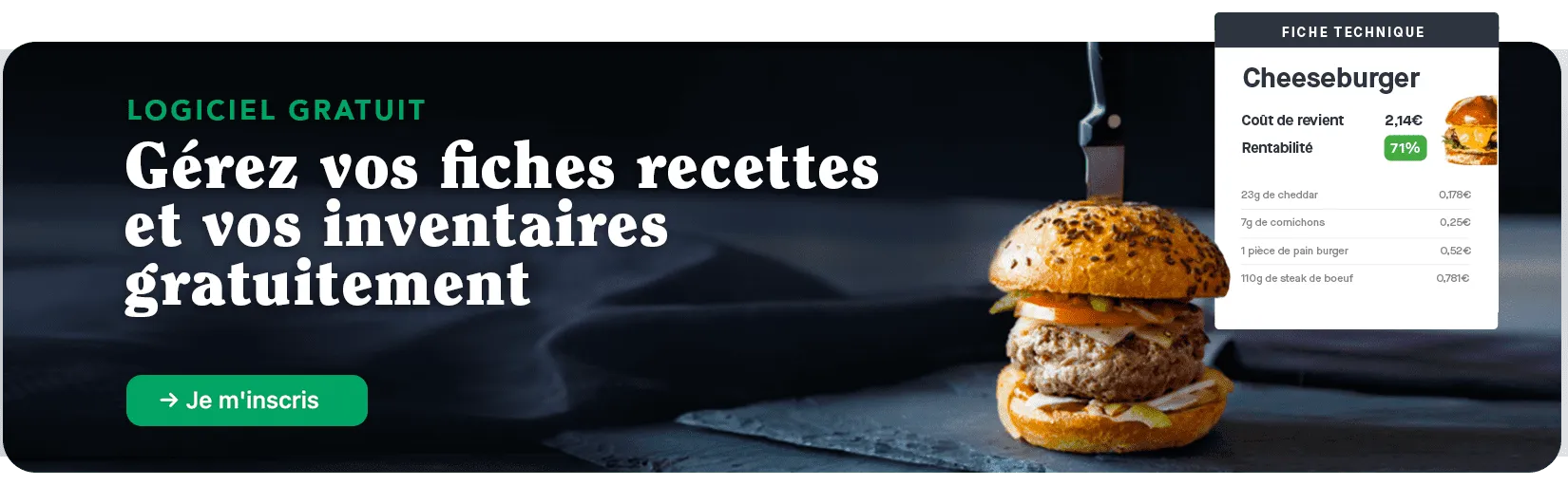 fiches techniques cuisine gratuit
