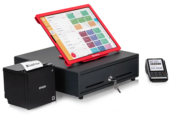L'Addition POS with cash drawer, printer and payment terminal